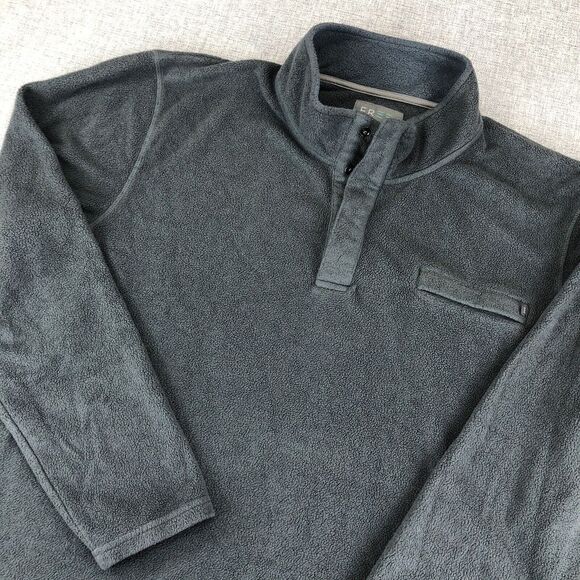 Free Fly‎ Bamboo Fleece Pullover Men's 3XL Blue Snap Pocket Sweatshirt Gorpcore - Picture 1 of 12